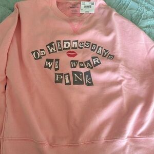 American Eagle Outfitters Pink Crew Neck Sweater